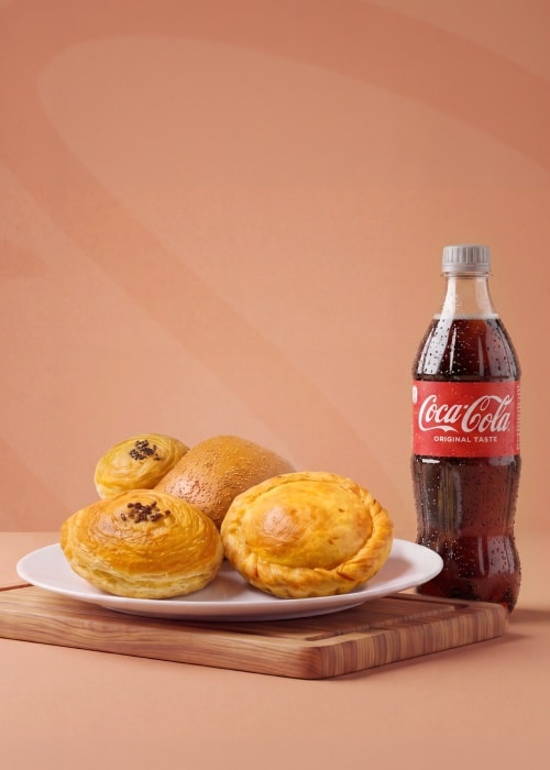 The Perfect Lunch Combo: Buy Hearty Savory Pastries — Get Coca-Cola!