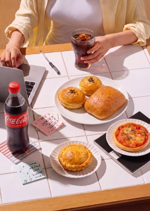 The Perfect Lunch Combo: Buy Hearty Savory Pastries — Get Coca-Cola!