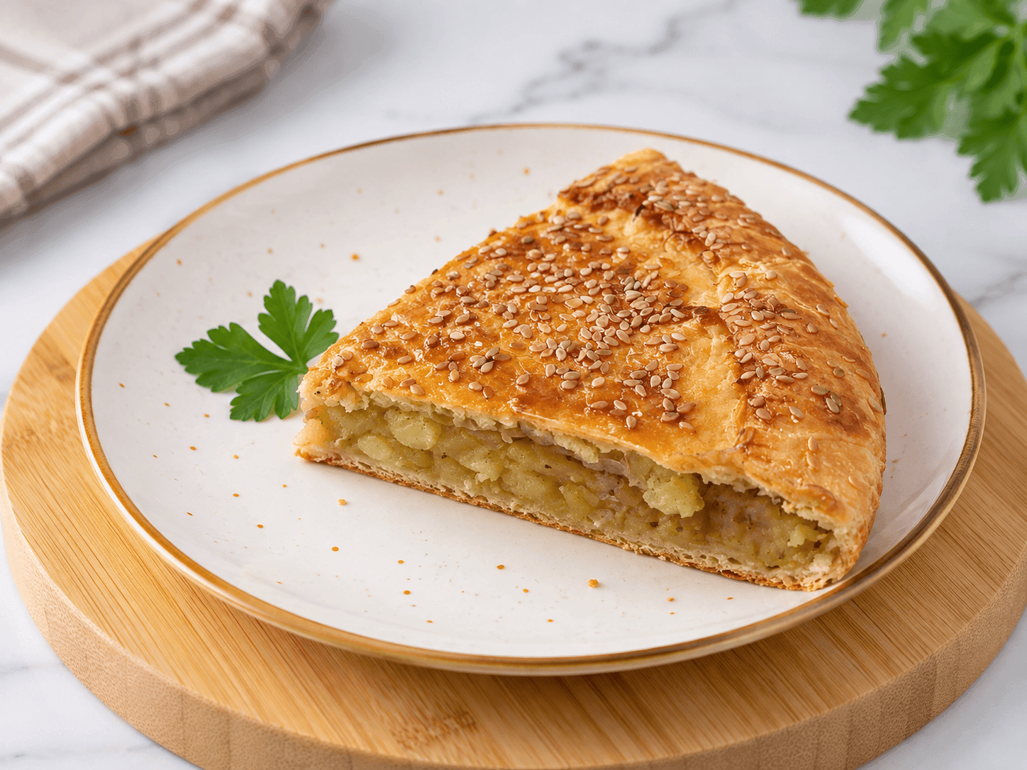 Порция Пирог с картошкой